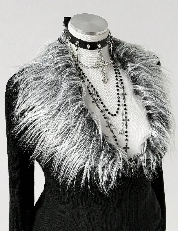 Jacheta SHEIN CURVE, negru