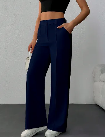 Pantaloni SHEIN, bleumarin