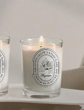 Lumanare parfumata SHEIN, alb