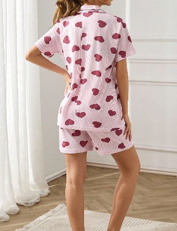 Pijama SHEIN CURVE, roz