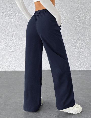 Pantaloni SHEIN, bleumarin