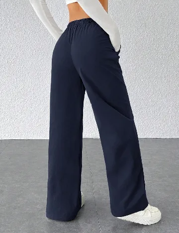 Pantaloni SHEIN, bleumarin