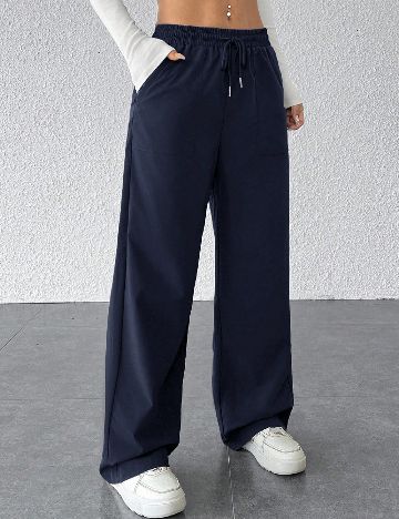 Pantaloni SHEIN, bleumarin