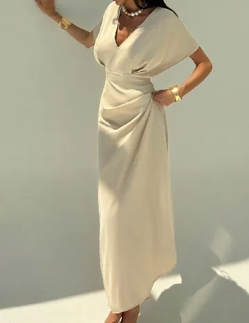 Rochie lunga SHEIN, crem