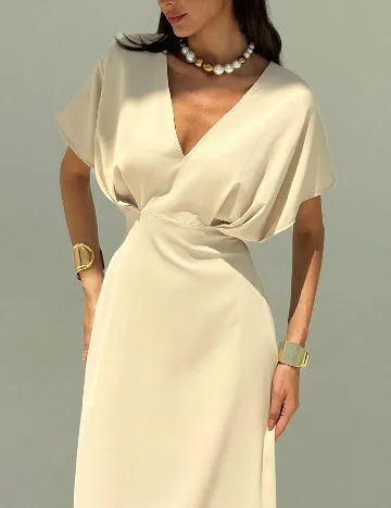 Rochie lunga SHEIN, crem