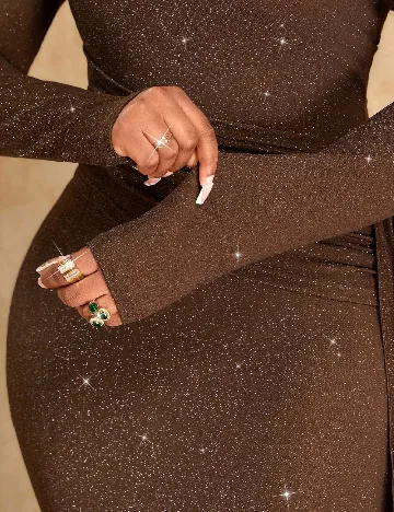 Rochie lunga SHEIN, maro