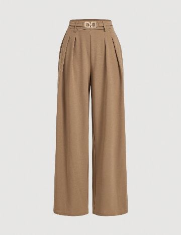 Pantaloni SHEIN CURVE, maro