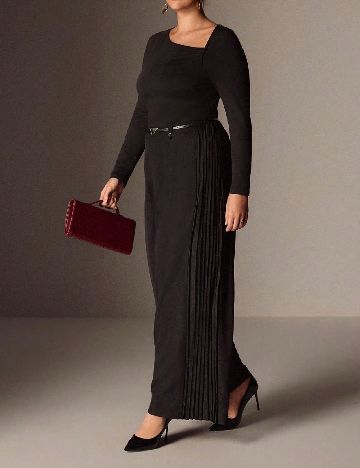 Pantaloni SHEIN CURVE, negru