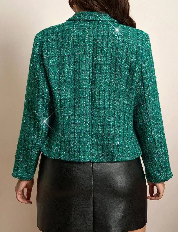 Sacou SHEIN CURVE, verde