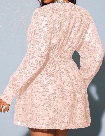 Rochie scurta SHEIN CURVE, roz