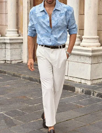 Pantaloni SHEIN, alb