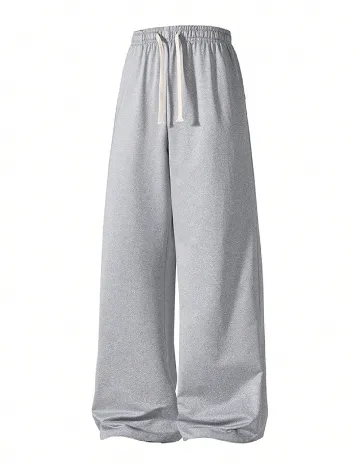 Pantaloni SHEIN Plus Size Men, gri