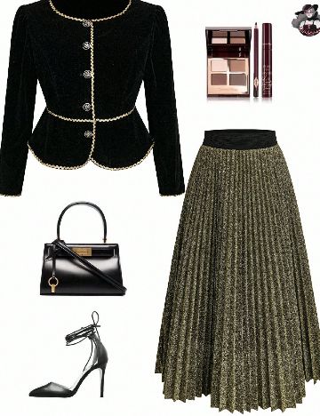 Compleu SHEIN CURVE, negru/galben