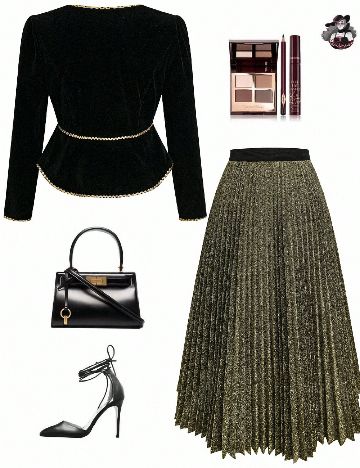 Compleu SHEIN CURVE, negru/galben