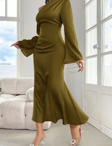 Rochie lunga SHEIN, verde