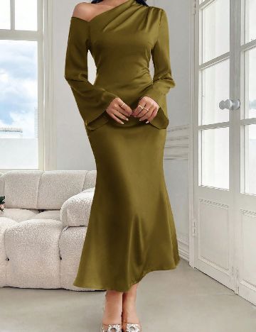 Rochie lunga SHEIN, verde
