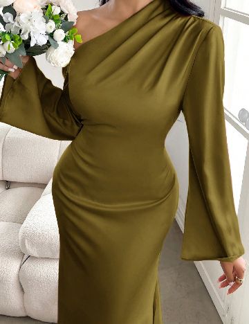 Rochie lunga SHEIN, verde