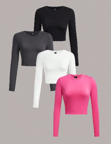 Set topuri 4 bucati SHEIN, mix culori