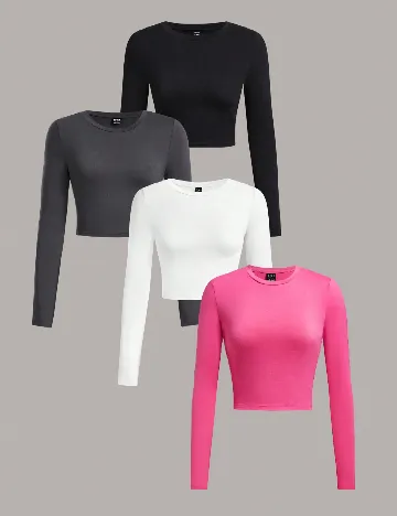 Set topuri 4 bucati SHEIN, mix culori