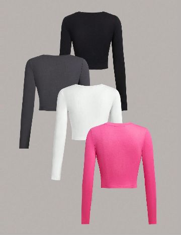 Set topuri 4 bucati SHEIN, mix culori