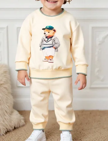 Compleu Shein Kids, crem