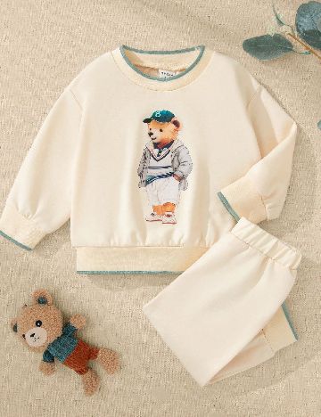 Compleu Shein Kids, crem