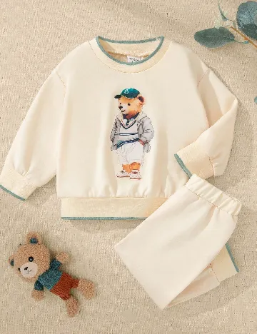 Compleu Shein Kids, crem