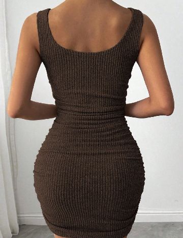 Rochie scurta SHEIN, maro