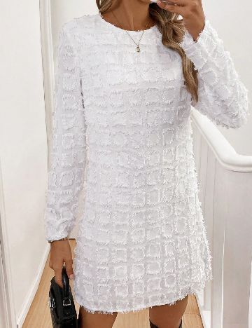 Rochie scurta SHEIN, alb