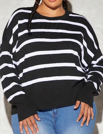 Bluza SHEIN CURVE, negru