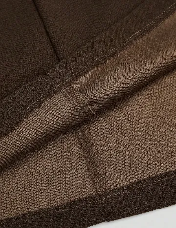 Rochie scurta SHEIN CURVE, maro