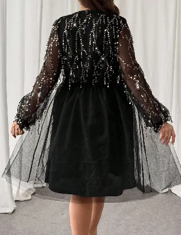 Rochie medie SHEIN CURVE, negru