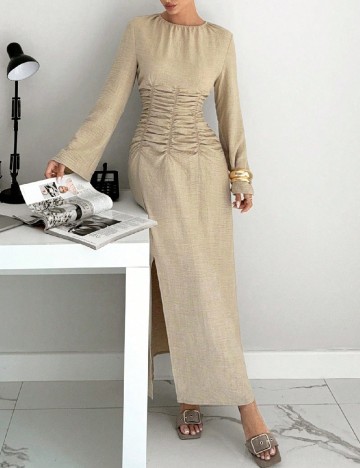 Rochie lunga SHEIN, bej