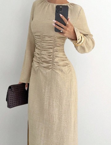Rochie lunga SHEIN, bej