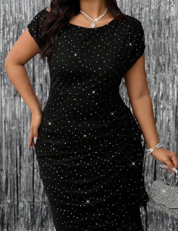 Rochie medie SHEIN CURVE, negru