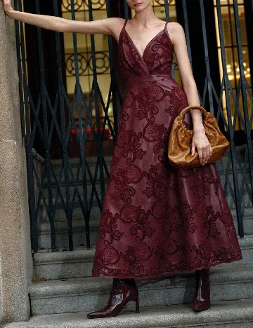 Rochie lunga Anewsta, visiniu