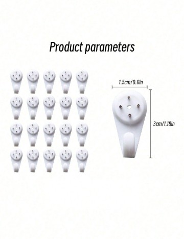 Set accesorii 10 bucati SHEIN, alb