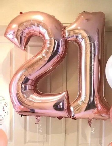 Balon folie cifra 2 SHEIN, roz