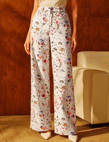 Blugi Anewsta, floral print