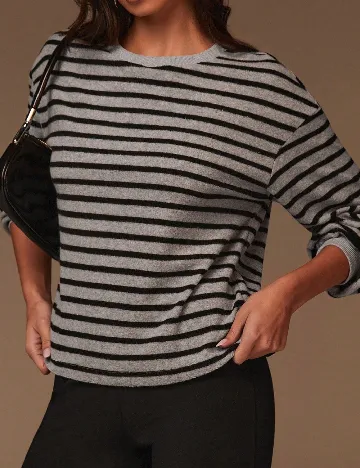 Bluza SHEIN, gri/negru