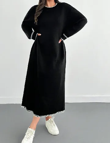 Rochie lunga SHEIN CURVE, negru