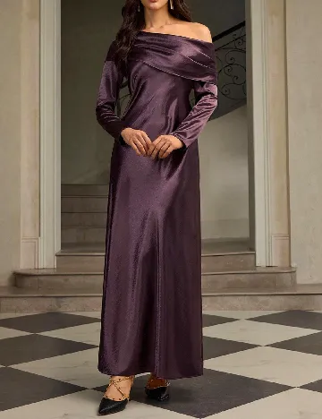 Rochie lunga Zeylah, mov