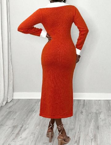 Rochie medie SHEIN, portocaliu