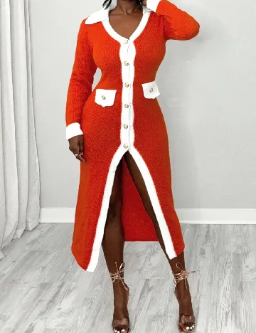 Rochie medie SHEIN, portocaliu