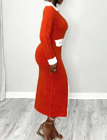 Rochie medie SHEIN, portocaliu