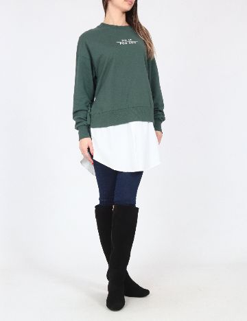 Bluza Bershka, verde