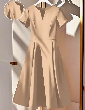 Rochie medie SHEIN CURVE, maro