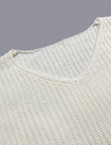 Pulover Oversize SHEIN, alb