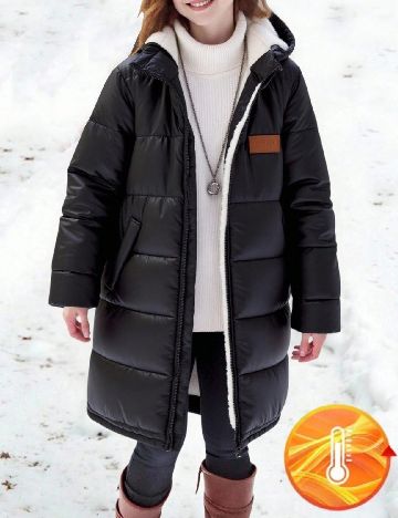 Geaca Shein Kids, negru