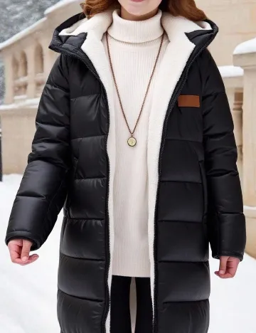 Geaca Shein Kids, negru